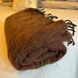 Hand-Loomed Yak Wool Blend Throw Blanket Camping Wrap, Sofa Bed Travel Blanket Ideal Gift Home D??cor Fairly Traded From Nepal B7 - thumbnail 1