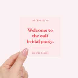 Bridesmaid Proposal Candle Sticker - Welcome To My Cult Bridal Party - thumbnail 2