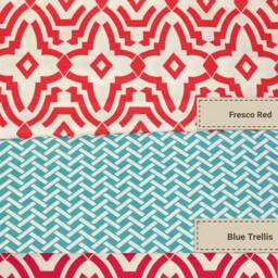 "Outdoor Accent Pillows Rainbow Stripes, Lattice, Floral, Geometric, Abstract Colorful Variety - 20""L X 12" - thumbnail 3