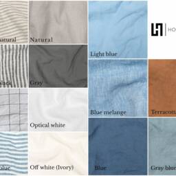 Handmade Tie Top Linen Curtains - Soft Stonewashed Drapes Natural Panel Custom Size Semi Sheer Window - thumbnail 4