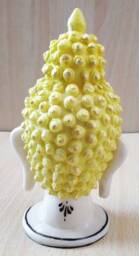 Buddha Head Statue Hand Carved Feng Sui Tibetan - thumbnail 3