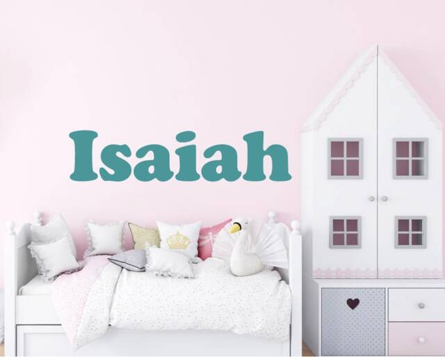 Custom Girls Name Wall Sticker Girls Name Decor Bedroom Wall Art, Kids Art Sticker, Childrens Name, Names - image 1