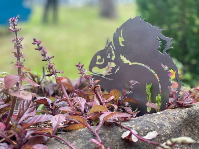 Metal Squirrel For The Trees in Your Garden - With Spike , Gift, Mothers Day Gifts, Topper - image 1