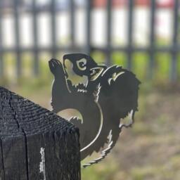 Metal Squirrel For The Trees in Your Garden - With Spike , Gift, Mothers Day Gifts, Topper - thumbnail 3
