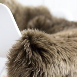 xxl Brown Sheepskin Rug Superior Thick & Fluffy Large Double Throw. Fluffy Rug . Interior Decor - thumbnail 2