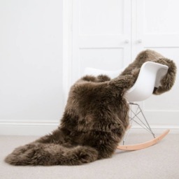 xxl Brown Sheepskin Rug Superior Thick & Fluffy Large Double Throw. Fluffy Rug . Interior Decor - thumbnail 1