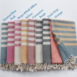 Personalised Soft Cotton Towel, Beach Towel & Hand Wedding Gift, 2nd Anniversary Engagement Gift - thumbnail 4