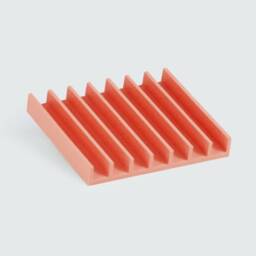 Red Soap Dish, Coral Tray, 3D Printed Recycled Plastic, Sustainable Holder, Drain, Bathroom Design Homeware - thumbnail 2