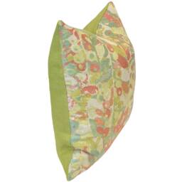 Abstract Watercolor Berry Pillow Cover Isletta Roseberry - Decorative Throw Designer Red Pink, Blue/Green - thumbnail 2