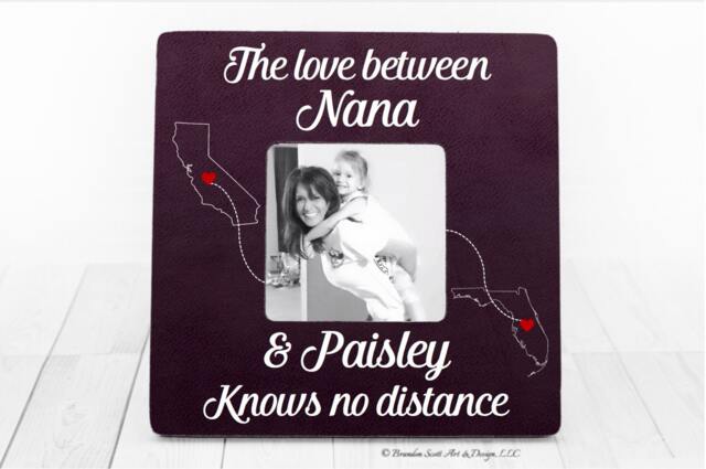 Personalized Nana Photo Frame Long Distance Grandparent Gift - image 1