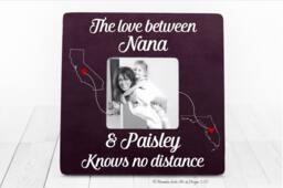 Personalized Nana Photo Frame Long Distance Grandparent Gift