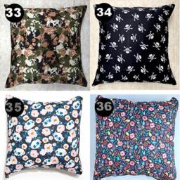 Skull & Skeleton Cover Fits 18 Scatter Cushion Day Of The Dead Sugar/Candy - thumbnail 4