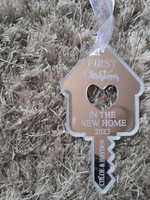First Christmas in New Home Bauble