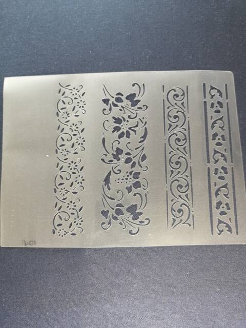 Border Stencil, Flexible, Reusable, 125Micron, Wall Decor, Home Decor, Furniture Painting, Card Making, Craft Stencil From Bitofeverythingbyb