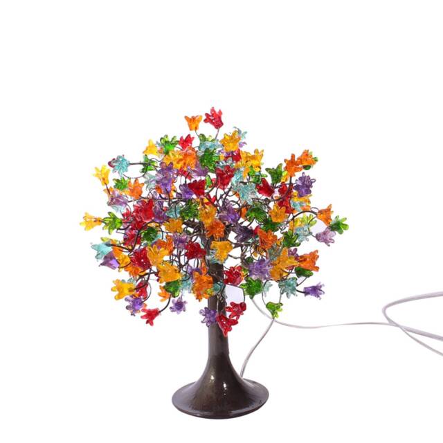 Bedside Lamp, Table Lamp With Colorful Flowers - image 1