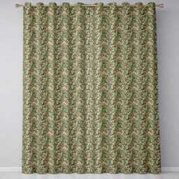 Beige Stone Brick Wall Texture Seamless Pattern Readymade Eyelet Ring Top Thermal 100% Blackout Curtains - thumbnail 2