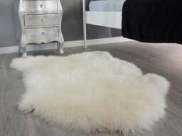 Original Giant White Genuine Natural Sheepskin Rugs Exclusive Rug Throw Carpet Shag - thumbnail 1