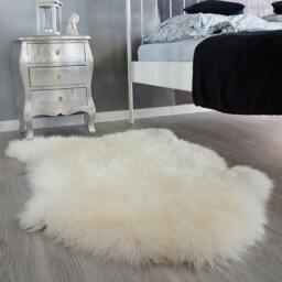 Original Giant White Genuine Natural Sheepskin Rugs Exclusive Rug Throw Carpet Shag - thumbnail 2