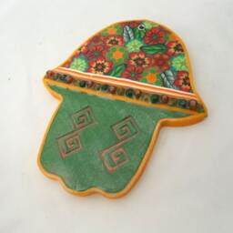 Passover Gift, Pesach Judaica, Decorative Art, Hamsa Wall Decor, Wall Hanging, Judaica Israel, Made in Bat Mitzvah Gift - thumbnail 3