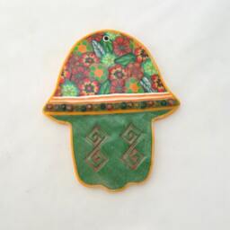 Passover Gift, Pesach Judaica, Decorative Art, Hamsa Wall Decor, Wall Hanging, Judaica Israel, Made in Bat Mitzvah Gift - thumbnail 4