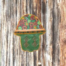Passover Gift, Pesach Judaica, Decorative Art, Hamsa Wall Decor, Wall Hanging, Judaica Israel, Made in Bat Mitzvah Gift - thumbnail 2