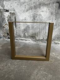 Industrial Metal Table Legs Modern Minimalist Furniture Feet, Gold - thumbnail 1
