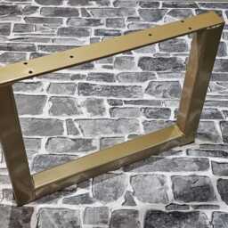 Industrial Metal Table Legs Modern Minimalist Furniture Feet, Gold - thumbnail 2
