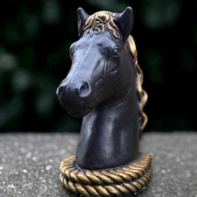 Concrete Horse Sculpture Outdoor Statue Garden Animal Decoration Wildlife Ornament Horse Lover Gift Front Door Figurine Yard Art - image 1