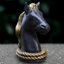 Concrete Horse Sculpture Outdoor Statue Garden Animal Decoration Wildlife Ornament Horse Lover Gift Front Door Figurine Yard Art - thumbnail 2