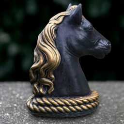 Concrete Horse Sculpture Outdoor Statue Garden Animal Decoration Wildlife Ornament Horse Lover Gift Front Door Figurine Yard Art - thumbnail 4