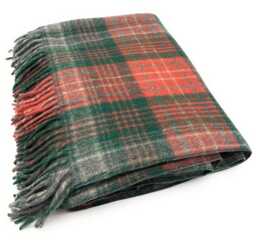 Soft Wool Tartan Blanket - 70x60 Inches Soft, Warm & Timeless Wilson Ancient - thumbnail 1