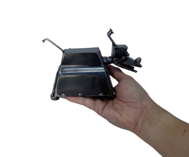 K9 Inspired Metal Sculpture. 5 Inches Tall. 100% Handmade. All Recycled Parts. Best Gift For People Who Love Scifi Movies - image 1