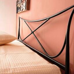 Wrought Iron Bed Frame 140x200 160x200 Venetia - Handmade Mediterranean Style Demagnetized Lifetime Guarantee - thumbnail 2