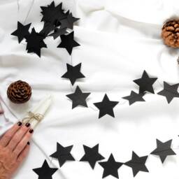 star Paper Garland in Red Christmas Decoration By Renna Deluxe - thumbnail 2