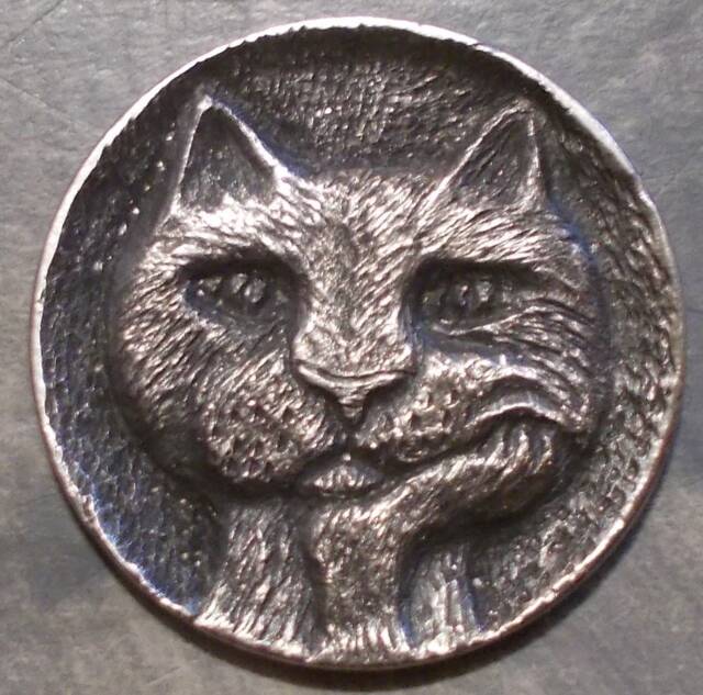 Deep Carved Hobo Nickel, Poindexter Kitty
