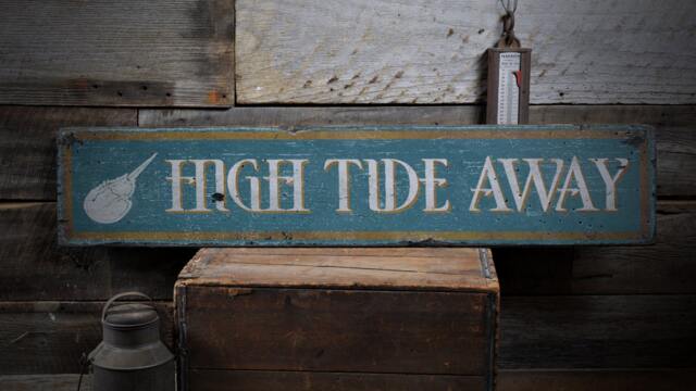 Custom Beach Sign, Horseshoe Crab Decor, Wall Coastal Decor - Rustic Hand Made Distressed Wooden Gift - image 1