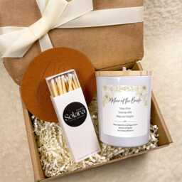 Personalised Mother Of The Bride Appreciation Candle Gift Set, Thank You Mum, Wedding Keepsake, Bridal Gift, Day Present - thumbnail 4