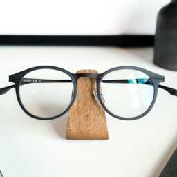 Personalized Glasses Holder, Wooden Stand For Eyeglasses, Custom Eyewear Organizer, Unique Gift Dad Or Grandpa - thumbnail 2