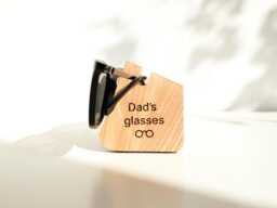 Personalized Glasses Holder, Wooden Stand For Eyeglasses, Custom Eyewear Organizer, Unique Gift Dad Or Grandpa