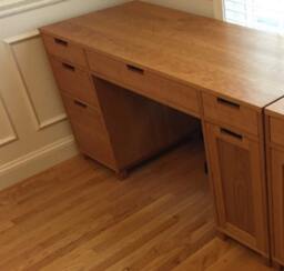 Cherry Computer Desk - thumbnail 3