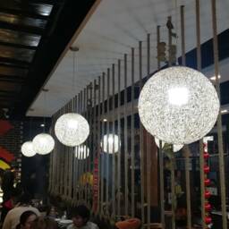 Handwoven Paper Rope Globe Pendant Light Bohemian Chandelier - thumbnail 2