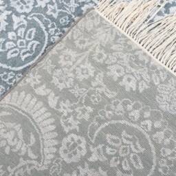 9x12 Rug Grey Silver Jewel Pattern Design Handmade Wool & Silk #8807 - 275x365 cms - thumbnail 4