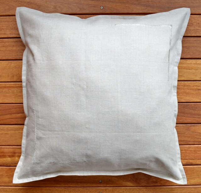 Pure Linen Euro Pillow Cushion Cover 26
