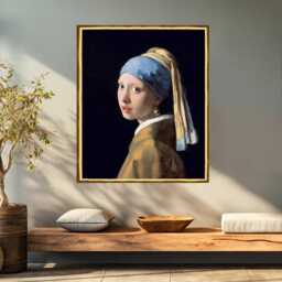 Girl With A Pearl Earring By Johannes Vermeer Print On Canvas Framing Options - thumbnail 1