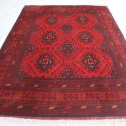5x7 Ft Khal Mohammedi Afghan Handmade Rug, Bukhara Area Turkmen Oriental Geometric Genuine Living Room D??cor Carpet - thumbnail 2