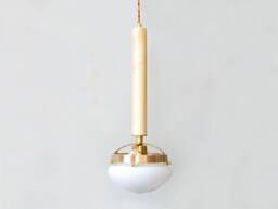Modern Maple Wood Ceiling Fixture Light Pendant With Opal Glass Shade Kitchen Island Lighting Mudroom