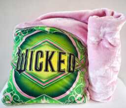 Wicked Inspired Minky Faux Fur Mink Single Or Double Blanket Cushion Bedspread Throwover - thumbnail 1