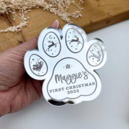 Dog Puppy's First Christmas Tree Decoration Dog Ornament Pet Personal 1st Dogs - thumbnail 1