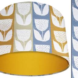 Scandi Floral Lampshade Scandinavian Ceiling Or Table Lamp Shade - thumbnail 2