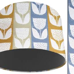 Scandi Floral Lampshade Scandinavian Ceiling Or Table Lamp Shade - thumbnail 3
